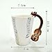 Giftgarden Ceramic Coffee Mug with Music Violin Handle
