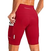 Bikewa Men's Bike Shorts 4D Padded Cycling Shorts for Men Road Riding Biking Bicycle Zipper Pockets