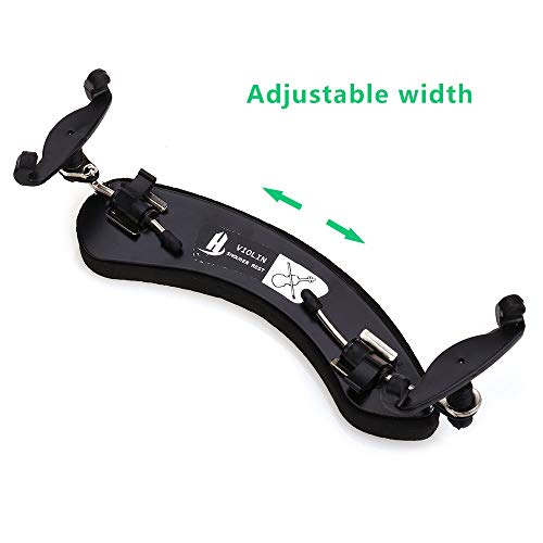 NANYI Violin Shoulder Rest 4/4 Collapsible Adjustable 3/4 Size Violin niversal Type Violin Parts soft Safety Easy to use, High strength sponge (Black) (B) - Thumbnail 5