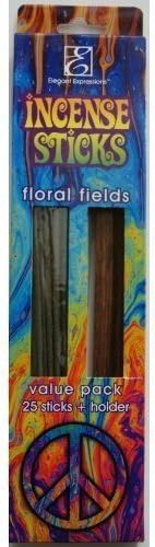 Elegant Expressions Incense Sticks Holder - Floral Fields 25 Pack