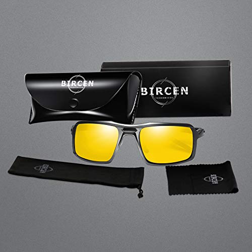 Bircen Night Vision Glasses For Driving Anti Glare Safe Night Driving Glasses