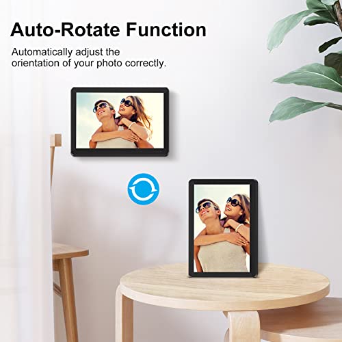 Atatat 10 Inch WiFi Digital Photo Frame with IPS Touch Screen, AutoRotate, Share Photos via APP