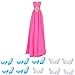 buytra Fashion Handmade Clothes Party Dresses Gown Outfit with Flowers 10 Pairs Crystal Shoes for Barbie Doll Girls Birthday Xmas Gift