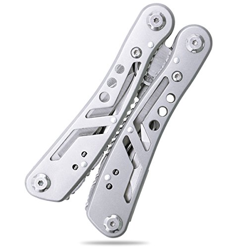 Xcellent Global 24-in-1 Multitools Folding Plier, Outdoor Survival Portable Multi function Pocket Knife Tool Set, Stainless Steel, HG200
