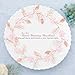 Barogirl Wedding Headpiece Rose Gold Bride Flower Hair Vine Pearl Bridal Crystal Headband for Women (Rose Gold)