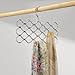InterDesign Classico Wave Scarf Hanger, No Snag Storage for Scarves, Ties, Belts, Shawls, Pashminas, Accessories - 23 Loops, Chrome