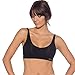 Boody Women's Padded Shaper Bra - Womens Pullover Bra with Removable Padding, Seamless Bras for Women - Padded Bralettes for Women with Support, Bamboo Viscose for All-Day Comfort - Black, X-Large