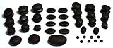 TIR Massage Stone - 59 Piece Massage Stones Set - Smooth and Natural Massage Stones (not cut) - Variety of Shapes and Sizes