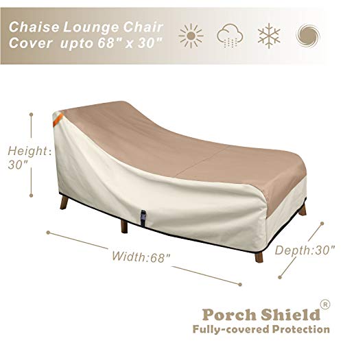 Porch Shield Patio Chaise Lounge Chair Cover Waterproof Outdoor Pool
