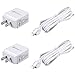 2 Packs Power Adapter Compatible with Arlo Pro and Arlo Pro 2, Quick Charge 3.0 Charger Adapter with 23 ft/ 7 m Weatherproof Outdoor Cable Continuously Supply Power to Your Camera