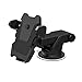 TOTIE Car Mount Holder,Universal Car Dashboard Windshield Phone Mount for iPhone 7s 6s Plus 7 6 6s 5s 5c Samsung Galaxy S8 Edge S7 S6 Note 5 6 7 & Smartphones,Black