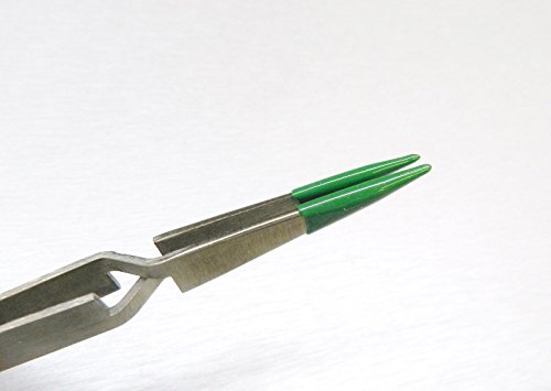 CROSS LOCK TWEEZERS LOCKING PVC COATED TIPS SAFE RUBBER TIP NON MARRING 4-3/4" L (E2) - Thumbnail 3