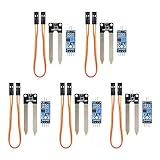 HONG111 5pcs TE215 Dual Mode High Sensitivity Soil Moisture Sensor, Auto Arduino Sensor Module Watering System Manager 3.3V-5V