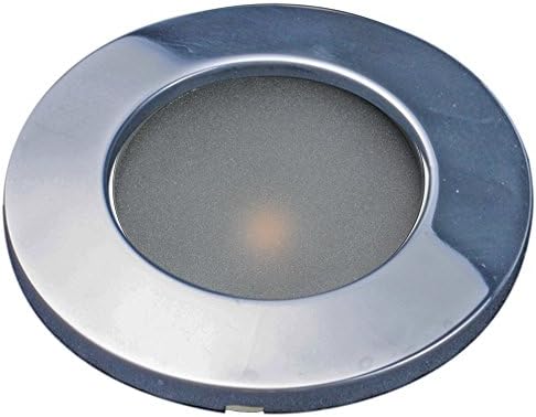 Lunasea 3.45" Recessed LED COB Light w/ Polished Stainless Steel Bezel -Warm White
