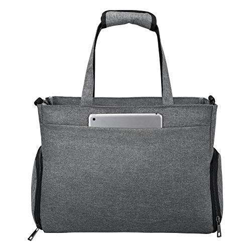 Joypea Tote Bags for Breast Pump with Compartments for Storage Bottles Laptop for Working Mom,Large Capacity Nappy Diaper Tote Bag,Breast Pump Travel Bag(Bag for Pumps Such As Spectra & Medela Brea