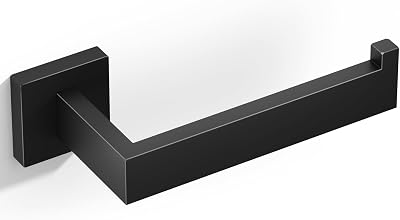 HITSLAM Matte Black SUS 304 Wall Mounted Toilet Roll Holder