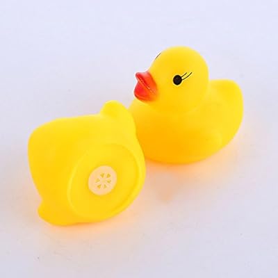 Geekercity Cute Mini Yellow Duck Rubber Bath Ducks for Child | Rubber Duck Bath Toy Baby Kids Shower Birthday Party Favors