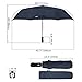 G4Free 48 Inch Folding Travel Umbrella 9 Ribs Double Canopy Auto Open Close