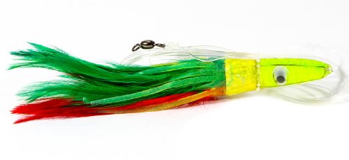 Boone Tuna Treat 6/0 Rigged Lure, Mexican Flag, 6-Inch