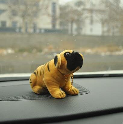 Bobbing Head Dog - Bobble Head Auto Car Dashboard Decors Toy Shar Pei yellow