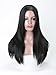 MISSWIG Natural Long Straight Synthetic Black Wig Heat Resistant Wigs for Women Party Wear 21 Inches