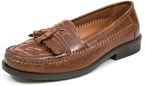 Mephisto Ivano Mens Loafers Size 11 Leather Tan Cool Air Slip On Rubber Sole s-l400.jpg main image 2