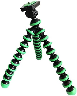 Flexible Camera Tripod for Point and Shoot Cameras, Green-black