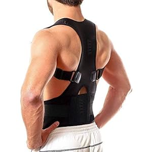Beldaenova Magnetic Back Brace Posture Corrector for Lower and Upper Back Pain (Medium)