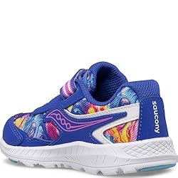 Saucony Ride 10 JR Running Shoe, BLUE/SWIRL, 5.5