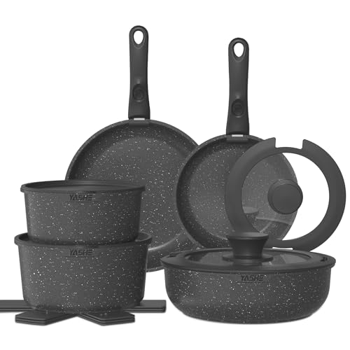 15-teiliges Kochgeschirrset, Induktion, ungiftig, PTFE- und PFAS-frei