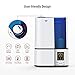 TaoTronics Cool Mist Humidifiers, Compatible with Alexa and Google Home, Humidifiers for Bedroom, Baby’s Rooms, Blue Night, Timer, Auto Shut-Off, (4L / 1.06 Gallon, US 110V)
