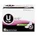 U by Kotex Security Ultra Thin Feminine Pads with Wings, Heavy Flow, Long, Unscented, 80 Count, White (10036000490562)