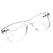 grinderPUNCH Crystal Clear Frame Lens Transparent Sunglasses Eyeglasses