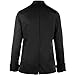 Women’s Long Sleeve Chef Coat/Double Breasted/Plastic Button Reversible Front Closure (S-XL, 2 Colors) (X-Large, Black)