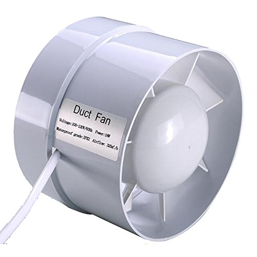 SAILFLO Inline Duct Fan 6 Inch 110v 18w Grow Tent Exhaust Fan HVAC System Greenhouse Home Shop Mall Office Basement Attic etc. (6"/150mm) - Thumbnail 7