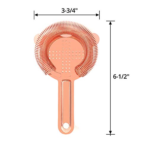 Qwork Edelstahl Cocktail Sieb 304 Edelstahl Barsieb für Barkeeper – Bild 6