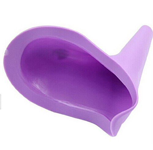 Moonight Female Urination Device (Universal Portable Urinal)- Women Lightweight Silicone Urinal great for outdoor camping travel (Purple, 2pcs)