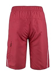 unitop Men's Lightweight Quick Dry Swim Trunks Red