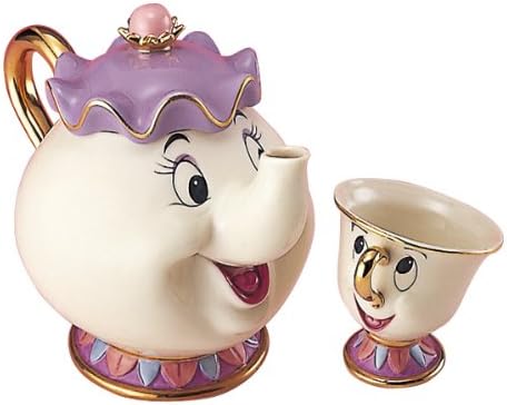 Amazon 美女と野獣 ポット夫人とチップくん ティーセット Kd 2 ティーポット オンライン通販