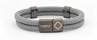Trion:Z Zen Loop Duo Magnetic Ion Therapy Bracelets with Patented ANSPO Technology for Joint Pain Relief Arthritis Carpal Tunnel Knee Wrist Pain and Sporting Injury Wristband Men Women - Perfect Gift