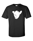 Jacted Up Tees Mickey Mouse Hang Loose Hands Men's T-Shirt SHIPS FROM OHIO USA