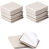 Liyic 16 Pack 2.5inch Self Stick Square Furniture Moving Sliders for Carpet 2-1/2" Self-Adhesive Furniture Slider Furniture Mover Moving Pads Moving Furniture Sliders,Self Adhesive Furniture Movers