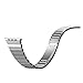 Eoso Stainless Steel Replacement Smart Watch Band Link Bracelet with Double Button Folding Clasp for 38mm Apple Watch All Model(Bracelet Silver,38mm)