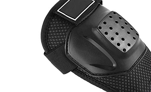 Yolu 4Pcs Set Adult Adjustable Motorcycle Elbow and Knee Pads Protection Shin Guards Protector Body Armor for Motorcycle Motocross Racing Mountain Bike Skating