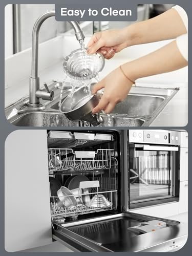 FOHERE Lemon Squeezer Juicer, Cast Iron Juicer Manual Citrus Lemon Juice Press, Hand Press Juicer for Grapefruit Pomegranate, Orange, Lemonade, Commercial Manual Citrus Juicer, Easy to Clean (Black)