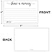 321Done Share a Memory Card (50 Cards) 4x6 - for Celebration of Life Birthday Anniversary Memorial Funeral Graduation Bridal Shower Game - Made in USA - White