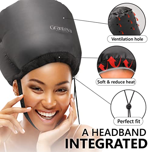 Hair Dryer w/A Headband Integrated That Reduces Heat Around Ears