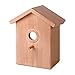 See Through One Way Mirrored Bird House - Suction Cup Window Mounted Bird Nesting Box