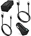 Samsung Galaxy S8 Plus Adaptive Fast Charger Type-C 2.0 Cable Kit by Ixir {Wall Charger + Car Charger + 2 Type-C Cables} - (UPGRADED VERSION)