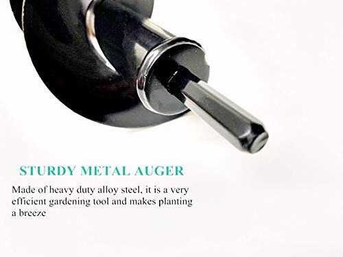 Erdlochbohrer-Set, 2 Stück, Garten-Spiralbohrer, Tulpenbohrer, Erdlochbohrer, Erdlochbohrer, Erdlochbohrer… – Bild 4
